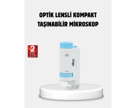 Resim Renas Store Taşınabilir Eğitim Mikroskobu 80X-200X LED Işıklı Darbeye Dayanıklı 