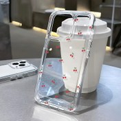 Resim Şeffaf Küçük Kiraz 7/8Plus Tam Düşmeye Karşı Yumuşak Kabuk Basit Lüks Hava Yastığı Iphone14Promax Uygun Apple 13 Cep Telefonu Kılıfı Çift Xsmax Yeni 12Pro Düşmeye Karşı Xr Buzlu 11 Erkek Ve Kadın 13 Hepsi Dahil 15PRO Yumuşak Kabuk 15 Koruyucu Kılıf 