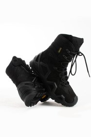 Resim SİNGLE SWORD Leo - Fermuarlı Bağcıklı Taktik - Trekking - Outdoor - Airsoft - Avcı Botu Siyah 47 