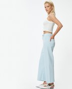 Resim Geniş Kısa Paça Kot Pantolon Yüksek Bel - Sandra Jeans 