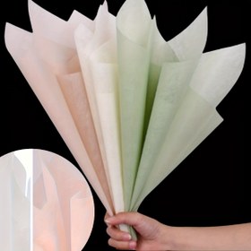 Resim 100 adet Çiçek Sarma - 50 adet Pembe ve 50 adet Beyaz Kumaş Çiçek Çiçeği Kollari, Düğünler, Noel ve Tatiller için Hediye Ambalaj Kağıdı | Çok Renkli Ambalaj | Yumuşak Dokulu Sarma, Çiçekler için Çiçek Sarma 