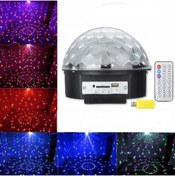Resim LEERFEI Disko Topu Led Işıklı Şarjlı Bluetooth Hoparlör Disco Speaker Kumandalı 