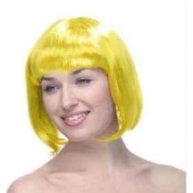 Resim Sarı Küt Peruk Saç 