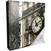 Resim BF ALBÜM Fotoğraf Albümü 10x15 500'lük Saat Motifli Beyaz Sayfalı Füme Anı Albümü 