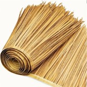 Resim 1 adet 100cm Yapay Hasır Çatı, Plastik Tropikal Stil, Dış Mekan Parti Süslemesi için, Elektrik veya Pil Gerektirmez, Çatı Yerleştirme, Patio, Bahçe ve Arka Bahçe Süslemesi için İdeal 