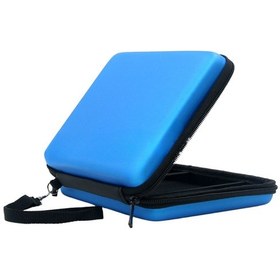 Resim Padalink 2ds İçin Eva Korumalı Seyahat Çantası - 8 Oyun Kart Tutucu, Kol Kemerli, Çift Zip Çanta, Darbe Ve Toz Koruyucu Mavi 