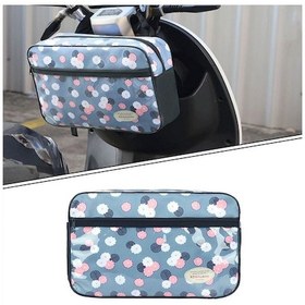 Resim Cbtx Global Rzahuahu 5l Motosiklet Gidon Saklama Çantası - Mavi / Çiçek 