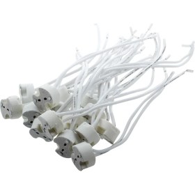 Resim Alchemy Craft 15 Adet Beyaz MR16 Gu5.3 Seramik Tabanlı Duy LED Işıklı Lamba Tutucu (Yurt Dışından) 