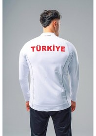 Resim Hummel Target Milli Takım Antrenman Eşofman Üstü Beyaz 