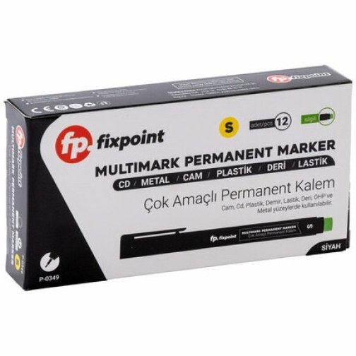 FixPoint Parmanent Kalem Cd Kalemi S Siyah Fiyatı ve Özelliklerı - Badem