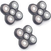 Resim 3pcs Yedek Tıraş Alınan Kafa Elektrikli Tıraş Alınan 5 Kesici Yüzen Kafa Su Geçirmez Paslanmaz Çelik Bıçak (Yurt Dışından) 
