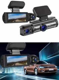 Resim teknodayım Araç İçi Full Hd Kamera Ön ve Arka Kameralı Ekranlı Araç Kamerası 