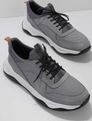 Resim Bambi Gri Nubuk Deri Erkek Sneaker E01604311501 