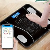 Resim UAEIUI Akıllı Dijital Banyo Tartısı, Pil Gücüyle Çalışan, Kablosuz, Şarj Edilemeyen, Vücut Yağı İzleme Özellikli Ev Kullanımı İçin, Kadınlar, Erkekler 