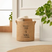 Resim Ocean Home Çok Amaçlı Silindir Jüt Sepet 30 x 31 cm 
