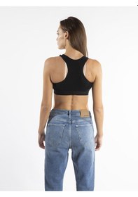 Resim Balenciaga BALENCIAGA Kadın Crop Top BNG47C Siyah 