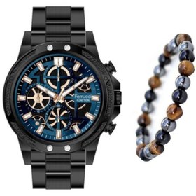 Resim Ferrucci Fc 52877 Fonksiyonlu Çelik Siyah Erkek Kol Saati+bilekli 