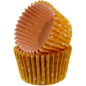 Resim Eminonutoptanci Kek Kalıbı Pet Kapsül 52x45 Mm Kağıt Cupcake Kağıdı - 100 Adet Kar Desenli Sarı 