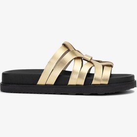 Resim Valmenti Dimsa Kadın Altın Hakiki Deri Terlik 985 24-6411 Bn Trlk Y24 Altın 