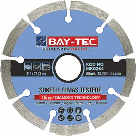 Resim Bay-Tec Soketli Elmas Testere 115X22.23 Mm MK0264 