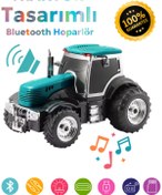 Resim Polygold Traktör Model Araba Kablosuz Hoparlör TF Kart USB Bluetooth FM Radyo Aux Destekli Bluetooth Speaker 