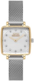 Resim SLAZENGER, GOLD KARE KASA, BEYAZ KADRAN, ÇELİK HASIR KORDON, TAŞLI, QUARTZ, 25MM, 3ATM, KADIN KOL SAATİ, SL.09.2255.3.09 