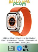 Resim GoMarkt Hello Watch H16 Ultra Akıllı Saat 1GB/NFC/Müzik Çalar/2.02 Inch 