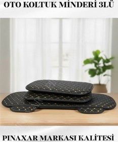 Resim Focus 1 1998-2005 Ön Arka Set Koltuk Minderi, Kılıf Siyah Suni Deri Sarı Dikiş 