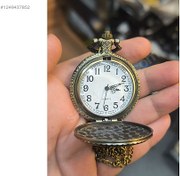 Resim Bronz cep saati kolye saat retro analog 