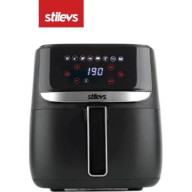 Resim Stilevs Airtron AF-700 Airfryer Sıcak Hava Fritözü Siyah&Gümüş SGH25671 
