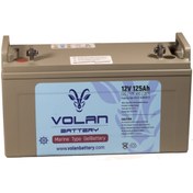 Resim Volan Battery 12 Volt 125 Amper Marin Jel Akü 3 Yıl Garantili 