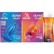 Resim Durex Titreşimli Anal Plug Tıkaç + Manuel Mastürbatör + Ylang Ylang Kayganlaştırıcı & Masaj Jeli 200 ML 