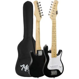 Resim Midex Ceg-30wb 4-6 Yaş Çocuklar İçin Amfili Full 1/4 30 İnç Elektro Gitar Seti White Black 