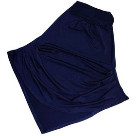 Resim Mim Eşarp Pileli Tesettür Hijab Hazır Eşarp Lacivert 
