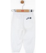 Resim Erkek Bebek Pamuklu Yunus Pantolon-13969 Beyaz 