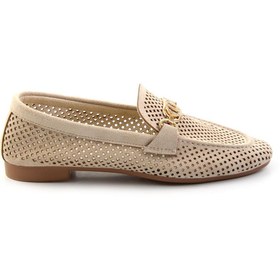 Resim Bambi Bej Kadın Loafer Ayakkabı K01688010902 