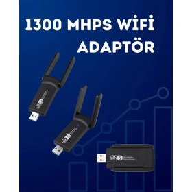 Resim Shopwave USB Wifi Adaptör – 1200 Mbps Hız 