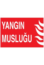 Resim Uytab Yangın Musluğu Uyarı Tabelası - 70x100 Alüminyum Kompozit Panel - Y10 