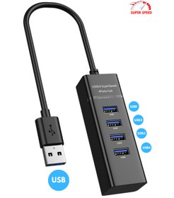 Resim Favors Usb 3.0 Hub Çoğaltıcı 4'lü 5gbps Super Speed Usb Çoklayıcı 30 Cm Kablolu 