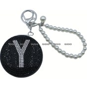 Resim Silver1 Gıoıo Yeni Mini Taşınabilir Kozmetik Ayna Kolye Anahtarlık Çanta Aksesuarları Kolye Dıy Anahtarlık (Yurt Dışından) 