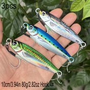 Resim 3 adet Metal Döküm Jig - 3D Baskılı Kaşık Şeklinde Döküm Jig, Tuzlu Su Balıkçılığı İçin Uygun - 7g/10g/15g/20g/25g/30g/40g/60g/80g Geliştirilmiş Dayanıklılık ve Gerçekçi Tasarım ile Yapay Yemler 
