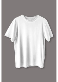 Resim Beyaz Basic Regular T-shirt Unisex Tişört 001 