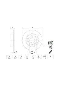 Resim Seat Altea 1.6tdı 2009-2015 Bosch Arka Disk 255 Mm Kaplamalı 2 Adet 
