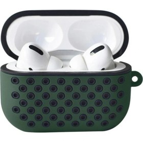 Resim Eco Port Apple Airpods Pro 2 (2.nesil) Spor Delikli Kılıf - Haki Yeşil-Siyah 