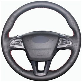 Resim Ford Focus 4 Araca Özel Deri Direksiyon Kılıfı 