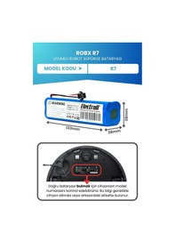 Resim Robx R7 Batarya 5.200mah Pil Robot Süpürge Batarya 