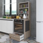 Resim Kenzlife ankastre fırın dolabı gönül crd 165*60*56 mutfak çekmeceli 