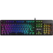 Resim Gamebooster G24B Enigma Rainbow Aydınlatmalı Red Switch Mekanik Siyah Oyun Klavyesi 