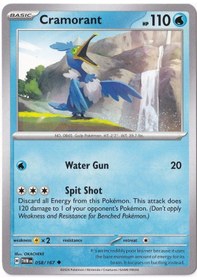 Resim Cramorant 058/167 - Twilight Masquerade - Pokemon Kartı Mint 