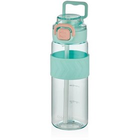 Resim Shotay ST-7238 800ml Turkuaz Pipetli Tritan Matara 